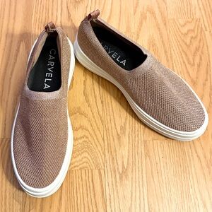 Carvela Pink Stretch Slip-On Sneakers